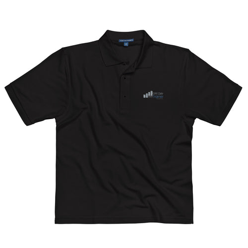 Off Day Trainer Black Embroidered Polo Shirt