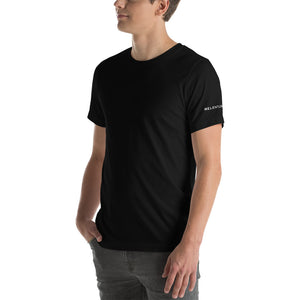 Short-Sleeve Unisex T-Shirt with side and back logo